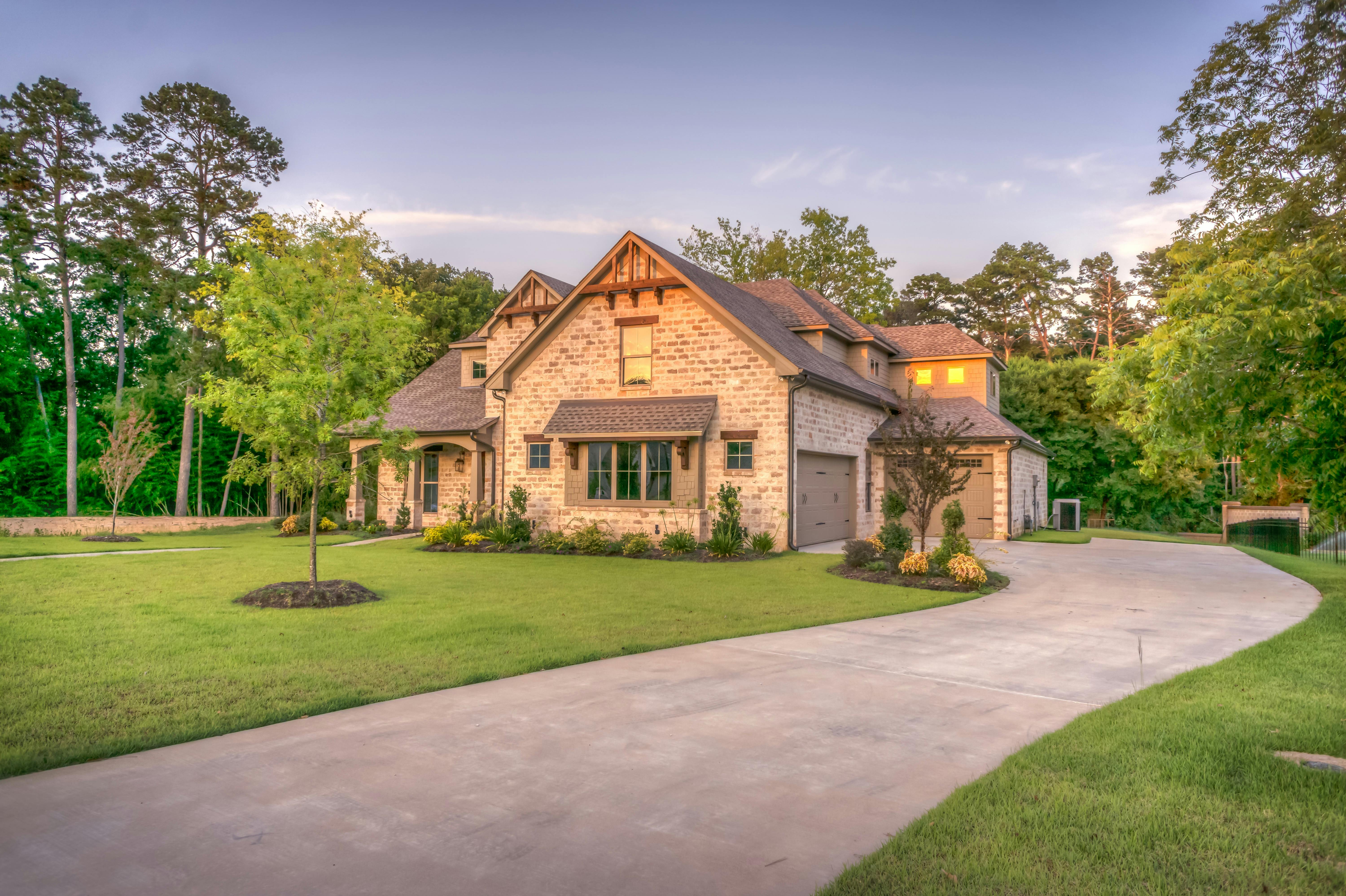 Freshly mowed lawn in Norman, OK